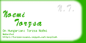 noemi torzsa business card